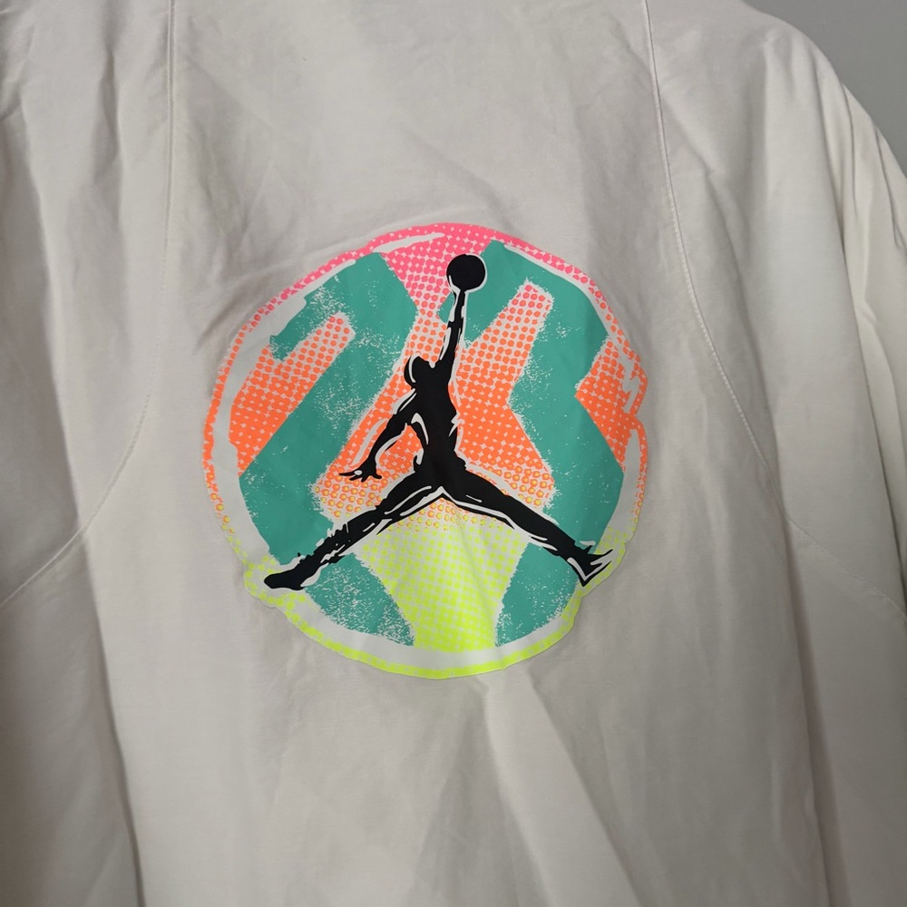 Vintage Air Jordan Jacket X-Large Mens White Green Sport DNA Windbreaker - Picture 3 of 8